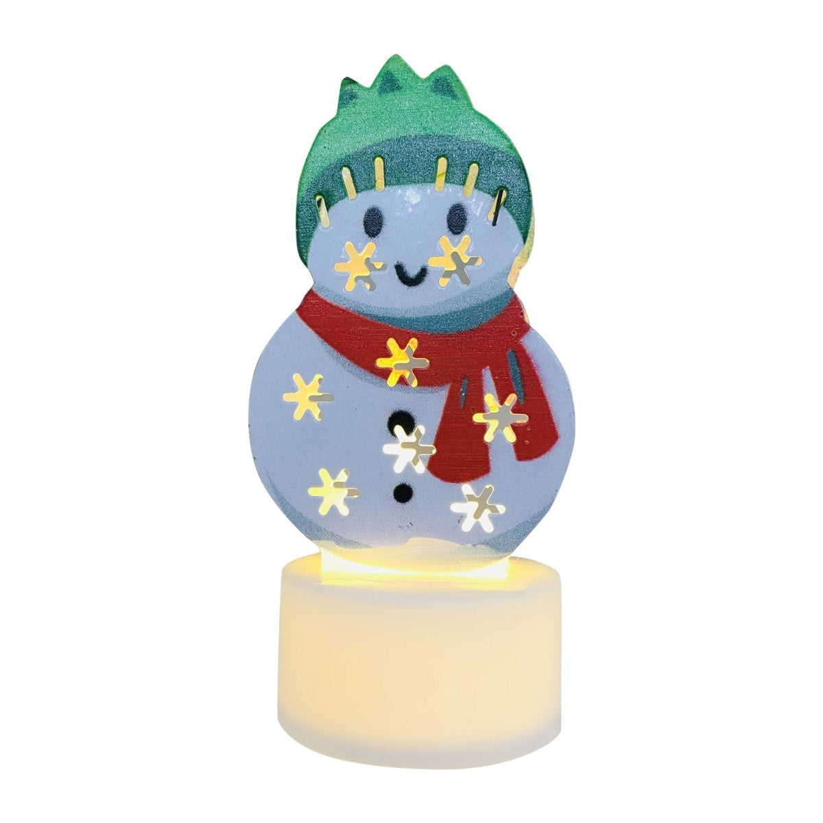 Yeouu | Electronic LED Christmas Candle Lamps - Set of 10 – Adorable Santa, Snowman & Tree Night Lights for Festive Home, Party, & Garden Décor