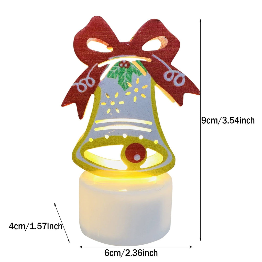 Yeouu | Electronic LED Christmas Candle Lamps - Set of 10 – Adorable Santa, Snowman & Tree Night Lights for Festive Home, Party, & Garden Décor