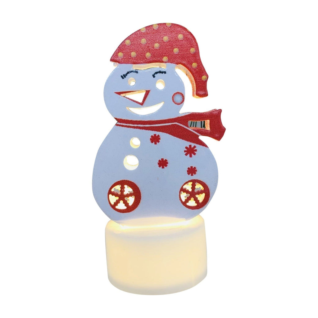 Yeouu | Electronic LED Christmas Candle Lamps - Set of 10 – Adorable Santa, Snowman & Tree Night Lights for Festive Home, Party, & Garden Décor