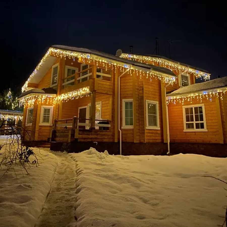 Yeouu | Fairy Lights Outdoor Icicle LED Christmas Decorations