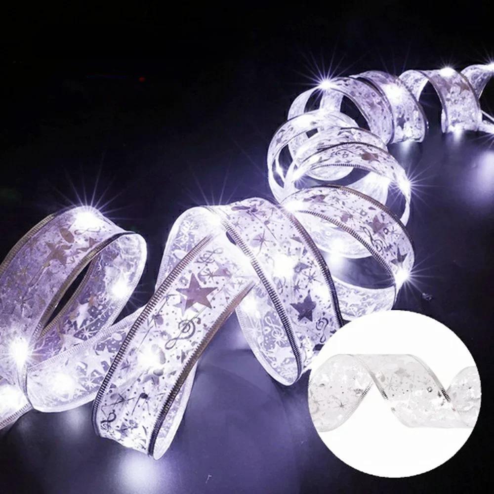 Yeouu | Enchanting Ribbon Fairy Lights – Christmas Tree Ornaments & Home Décor for a Magical New Year’s Celebration!