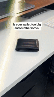 Foldable Magnetic Leather Kickstand Wallet