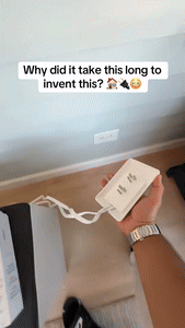 Ultra-Thin Wall Panel Plug with Extension Cord