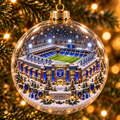 🎄 Nil Satis Nisi Optimum Light-Up Football Christmas Globe Ornament