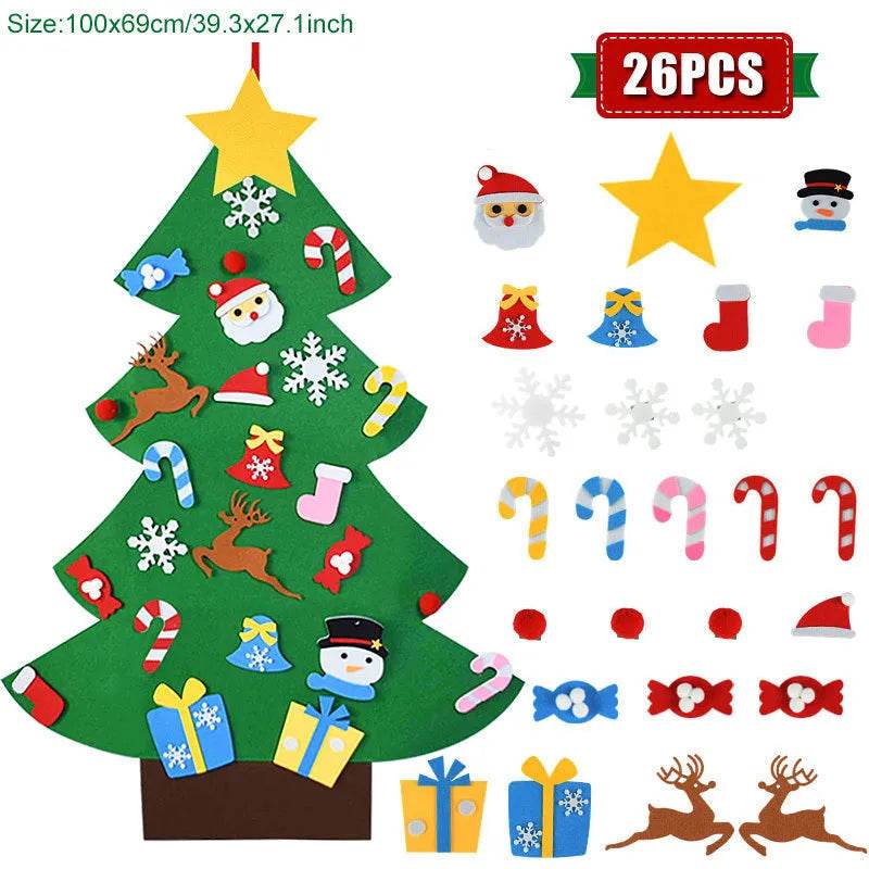 Yeouu | DIY Felt Christmas Tree Ornaments For Kids