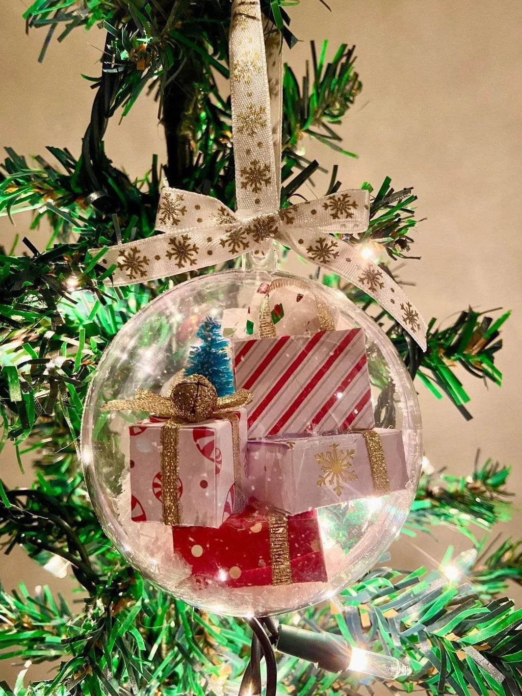 Yeouu | Christmas Tree Decoration Transparent Ball Hanging Decoration Scene Layout Hanging Decoration
