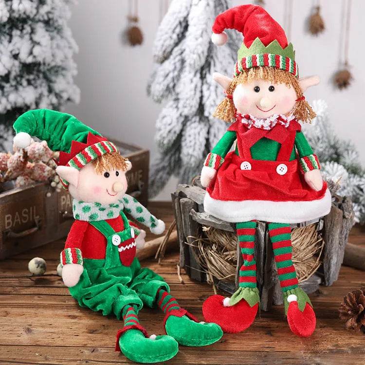 Yeouu | Christmas Hanging Legs Sitting Doll Ornaments
