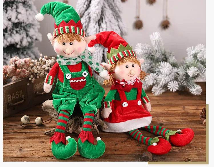 Yeouu | Christmas Hanging Legs Sitting Doll Ornaments