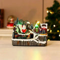 Yeouu | Christmas Rotating Resin Luminous Music Box Ornaments