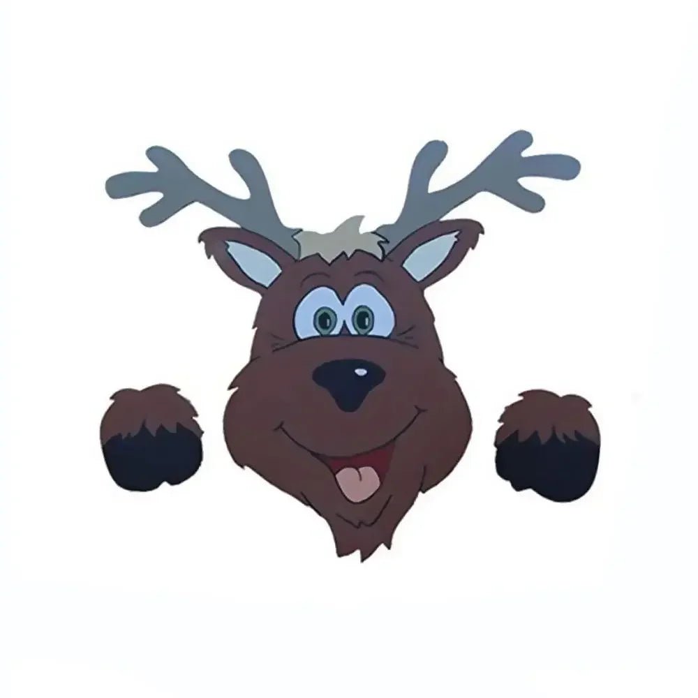 Yeouu | Fence Panel Christmas Decor – Adorable Santa, Snowman, and Reindeer Peekers for Whimsical Indoor and Outdoor Christmas Charm