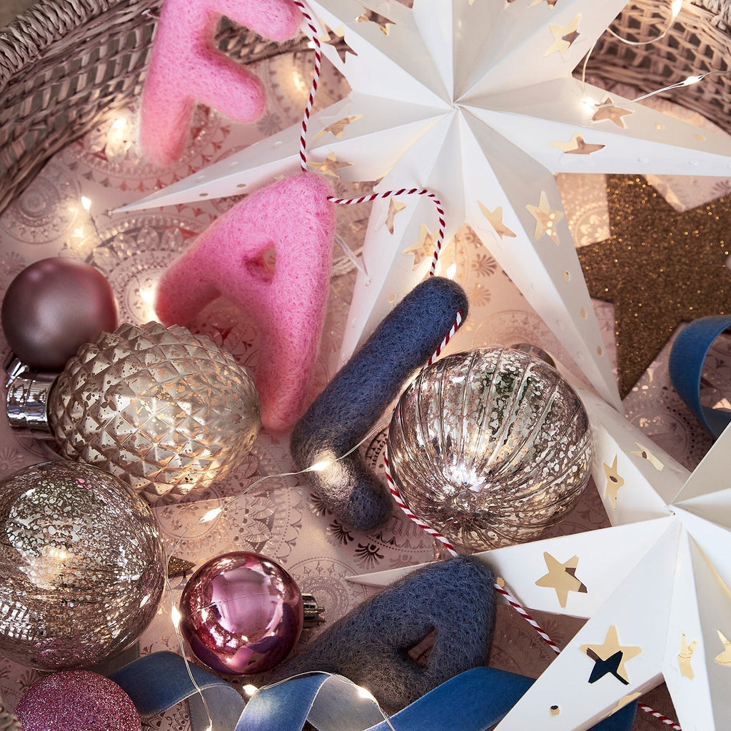 Yeouu | Christmas Decorations Paper Star Light Set