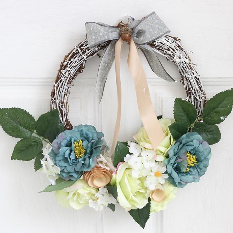 Yeouu | Christmas Wreath Rustic Pine Cone Door Decoration