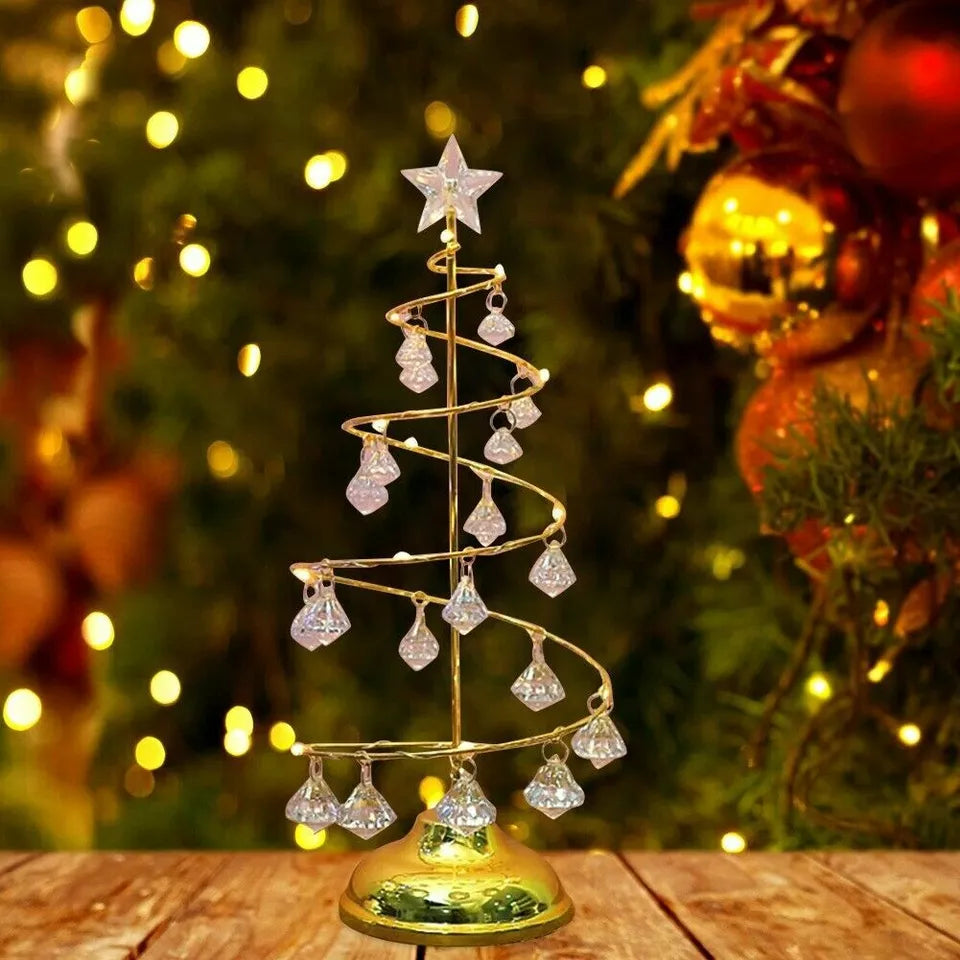 Yeouu | Christmas Decorations Led Acrylic Table Tree