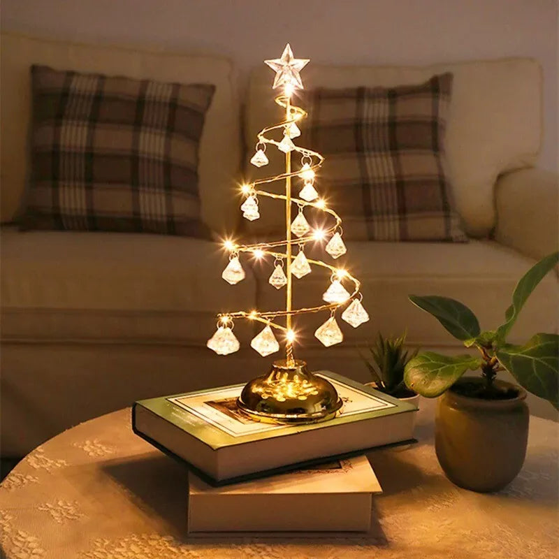 Yeouu | Christmas Decorations Led Acrylic Table Tree