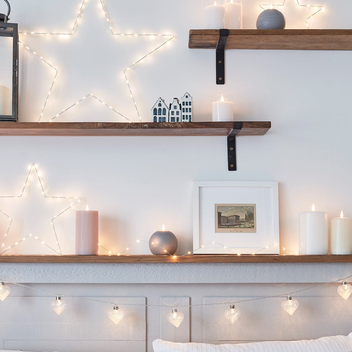 Yeouu | Christmas Decorations Star LED Lights