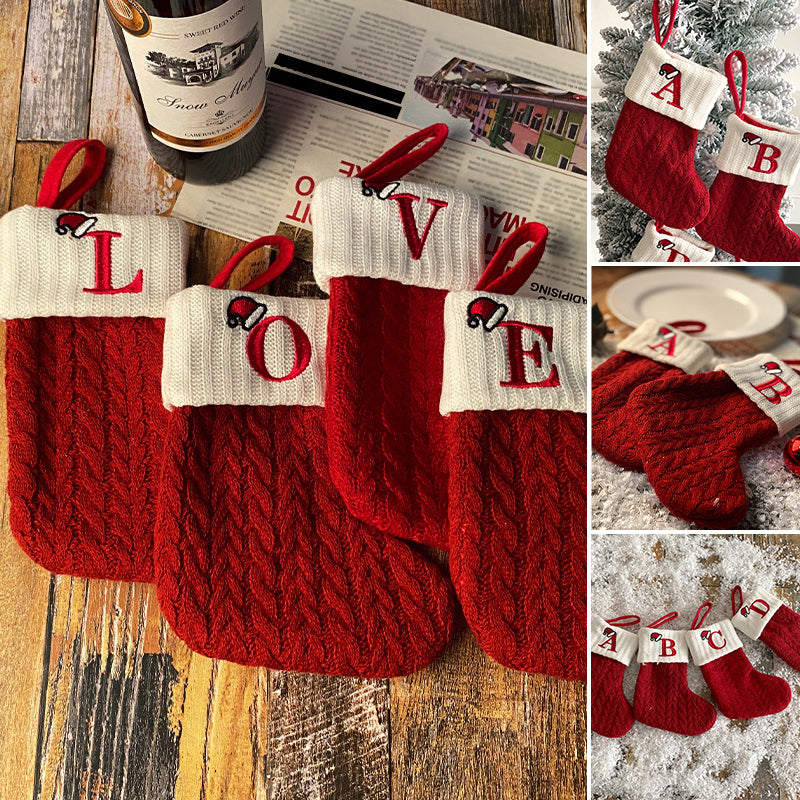 Yeouu | Christmas Letter Knit Stocking
