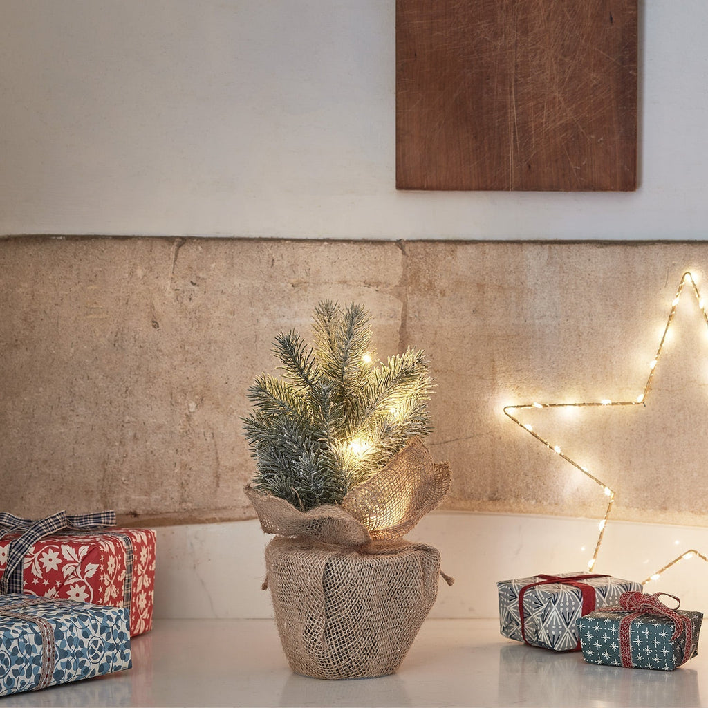 Yeouu | Christmas Decorations Mini Frosted Tree Lights