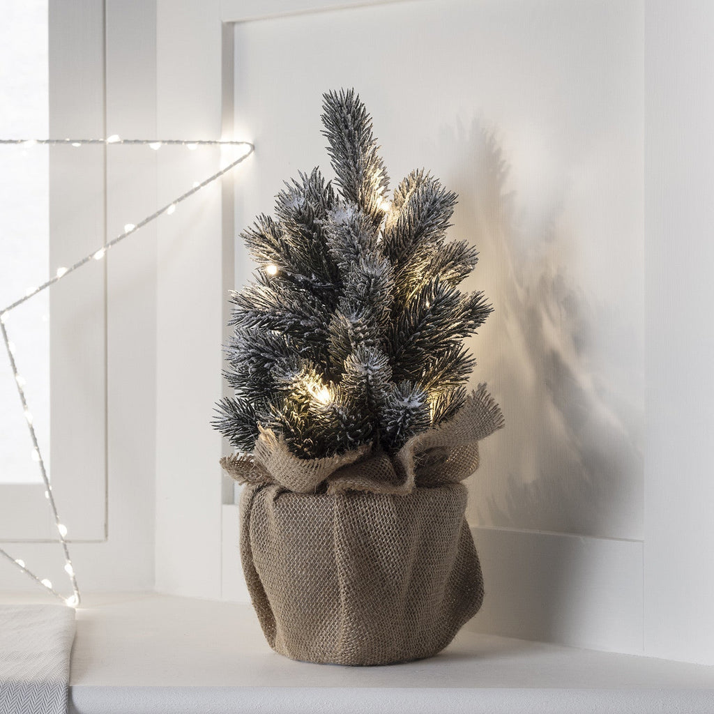 Yeouu | Christmas Decorations Mini Frosted Tree Lights