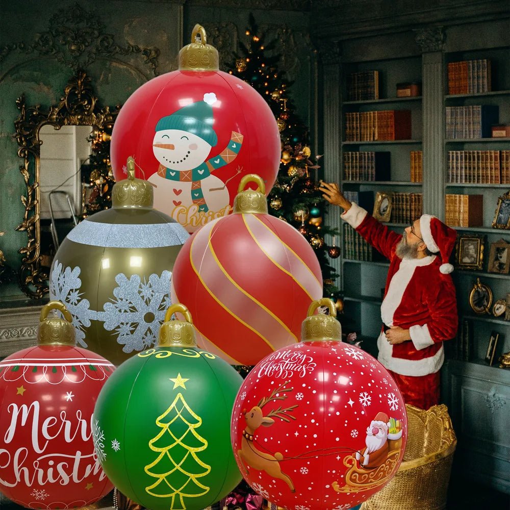Yeouu | Giant Inflatable Christmas Ornament - Christmas Decoration Outdoor Inflatable Ball