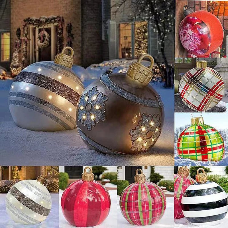 Yeouu | Giant Inflatable Christmas Ornament - Christmas Decoration Outdoor Inflatable Ball