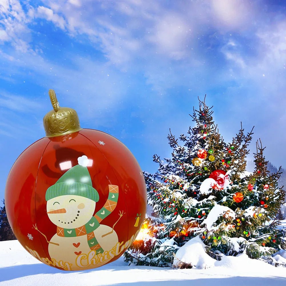 Yeouu | Giant Inflatable Christmas Ornament - Christmas Decoration Outdoor Inflatable Ball