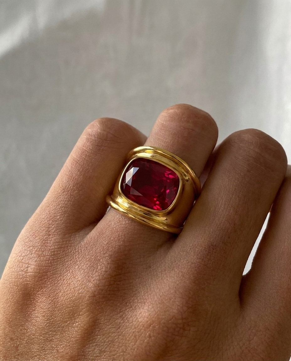 Ruby Dome Statement Ring