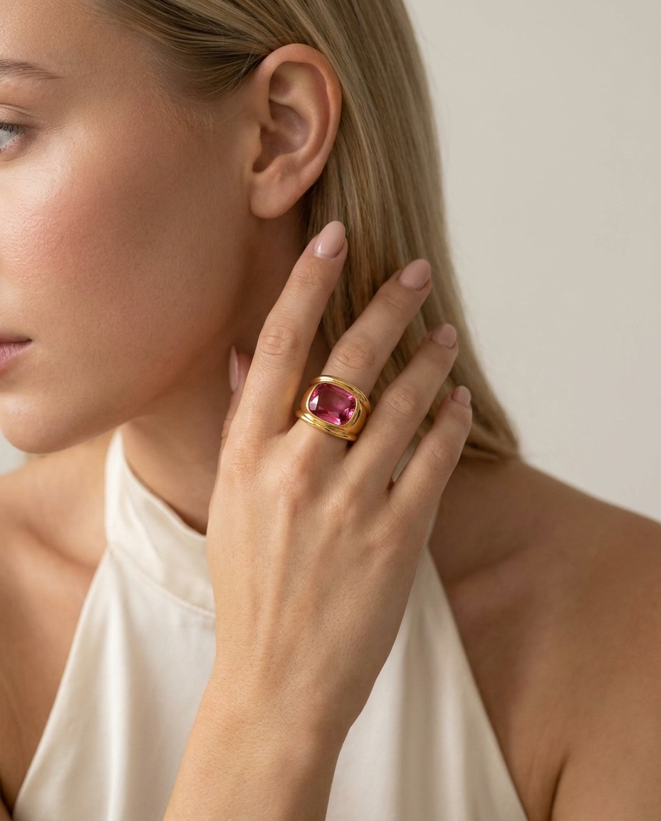 Ruby Dome Statement Ring