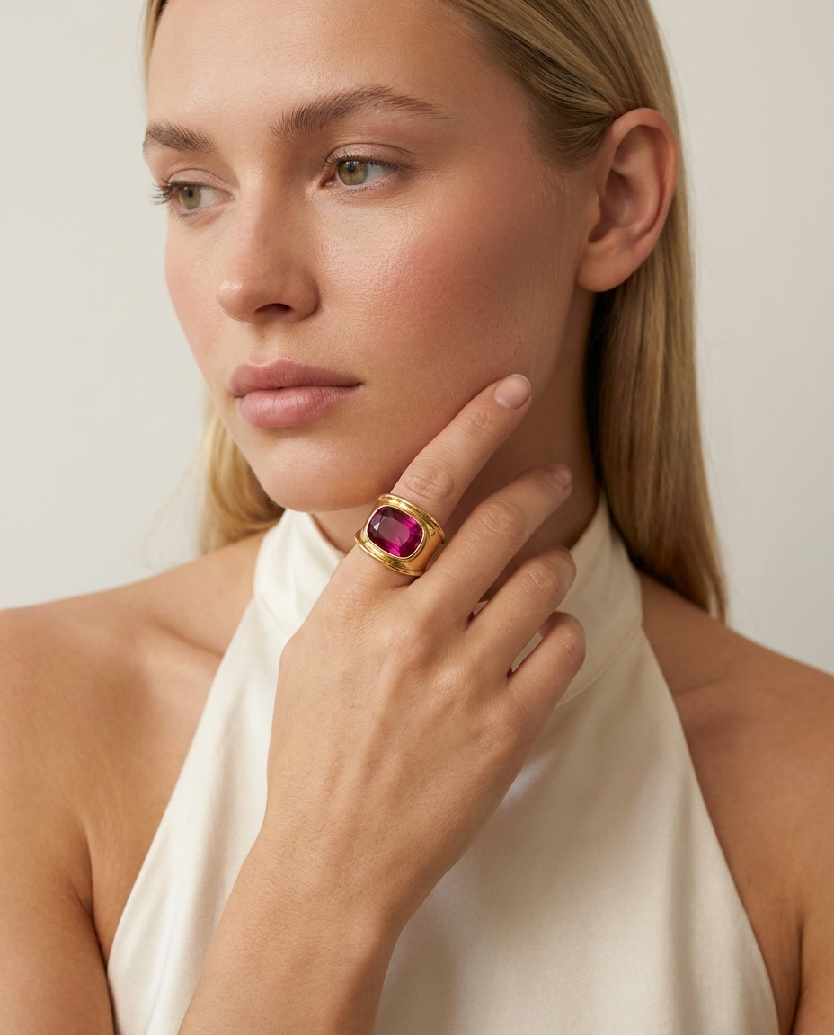 Ruby Dome Statement Ring