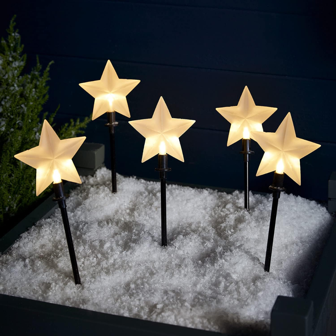 Yeouu | Christmas Decorations Star Garden Stake Lights