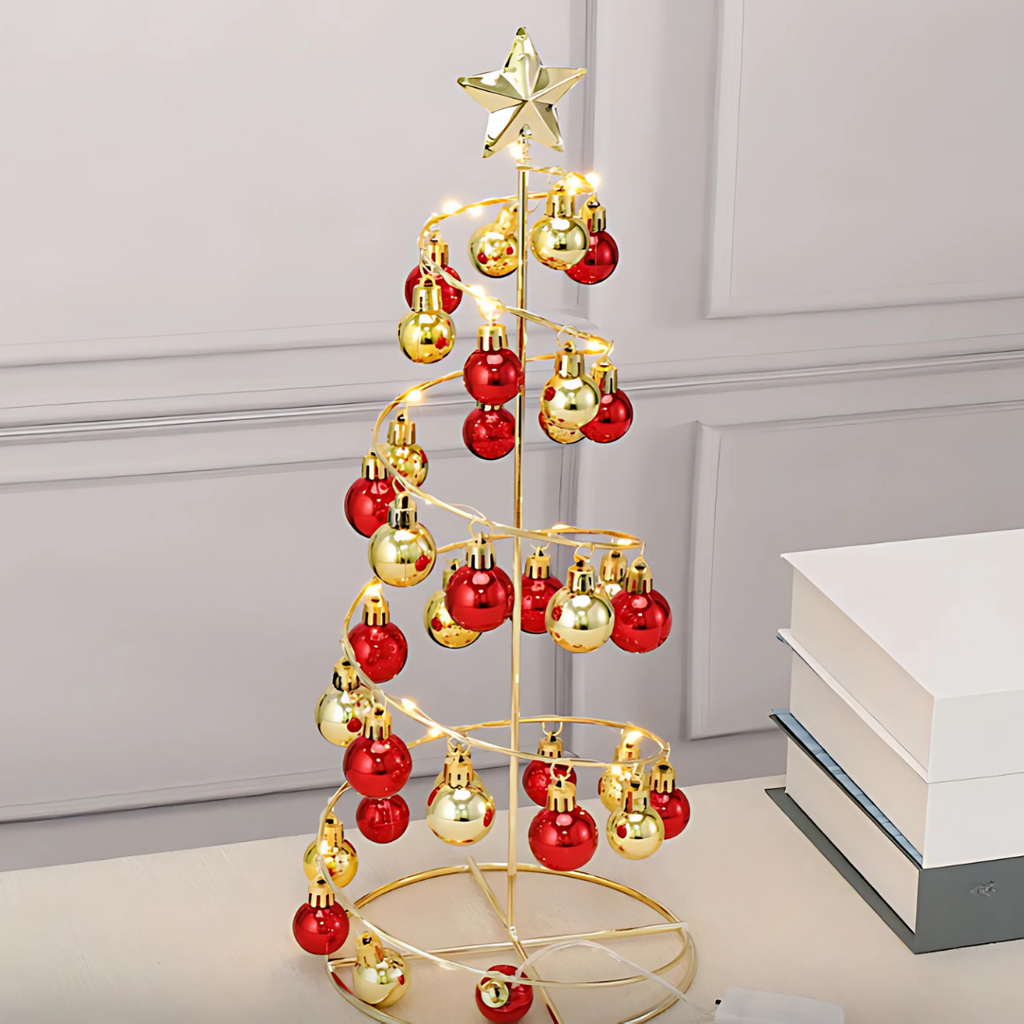 Yeouu | Christmas Decorations Spiral Tabletop Tree Ornament