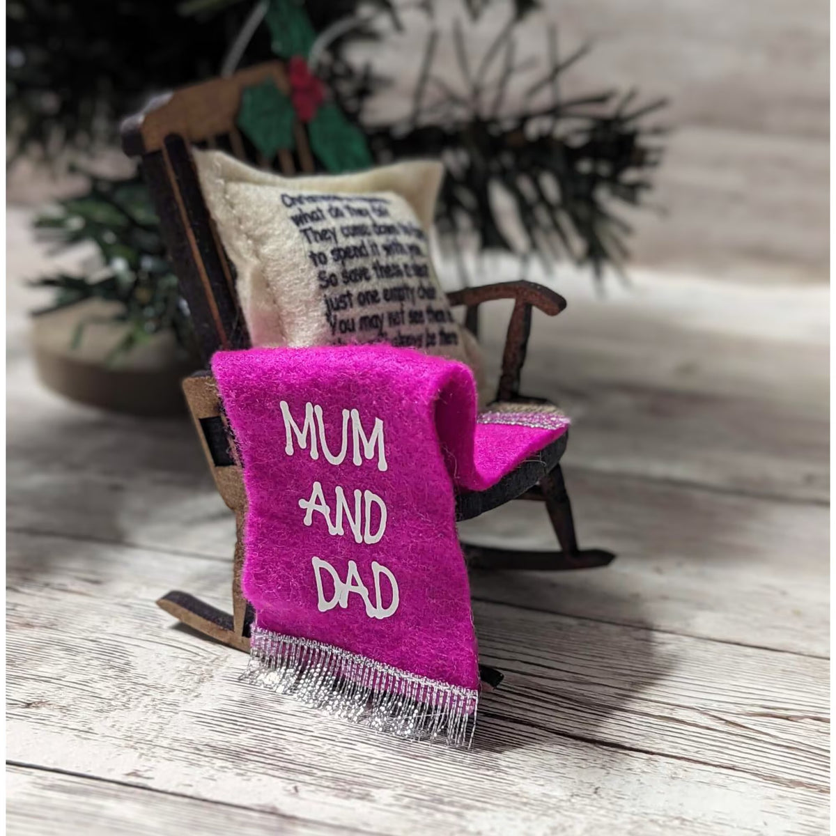 Christmas in Heaven empty chair ornament