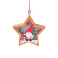 Yeouu | LED Wooden Christmas Ornaments – Festive Christmas Tree Decorations, Perfect for Holiday DIY Gifts & New Year Decor