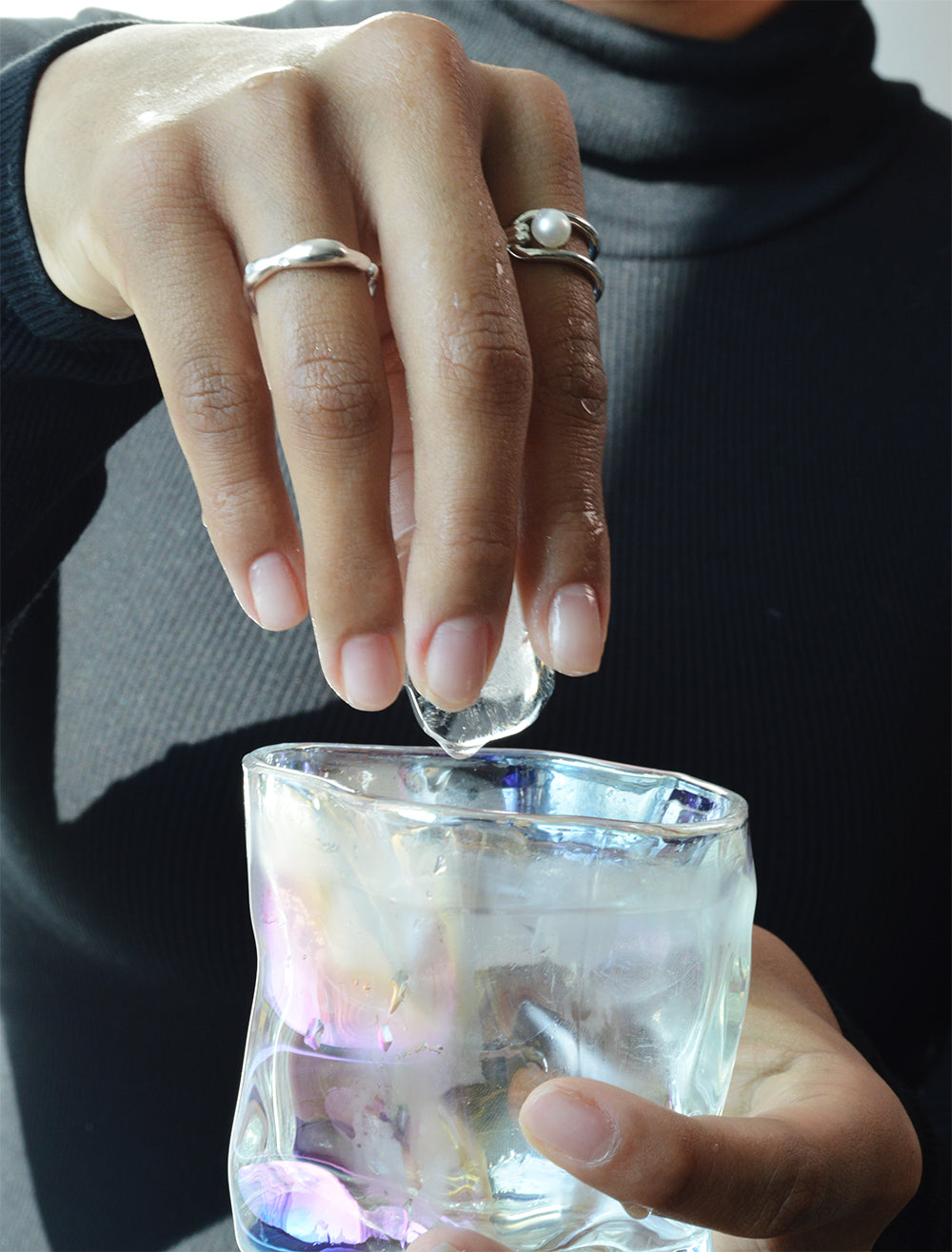Flow - Molten Sterling Silver Ring