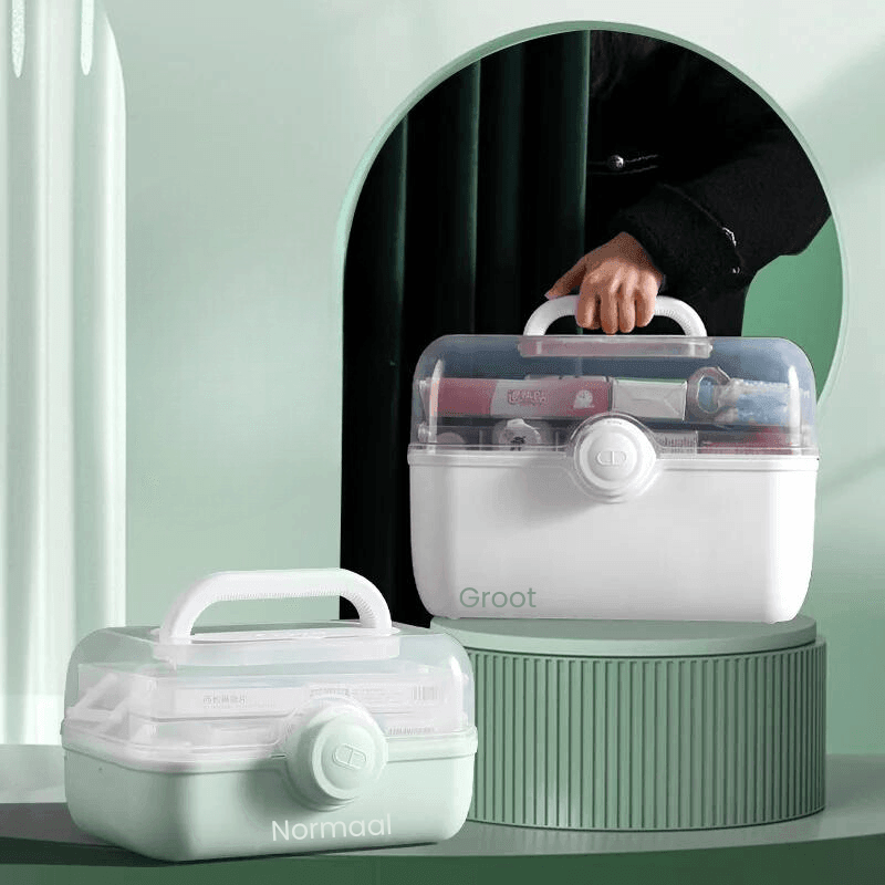 Yeouus | MediSmart Pill Organiser – Compact Weekly Medicine Storage Box for Home & Travel