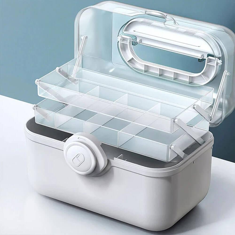 Yeouus | MediSmart Pill Organiser – Compact Weekly Medicine Storage Box for Home & Travel