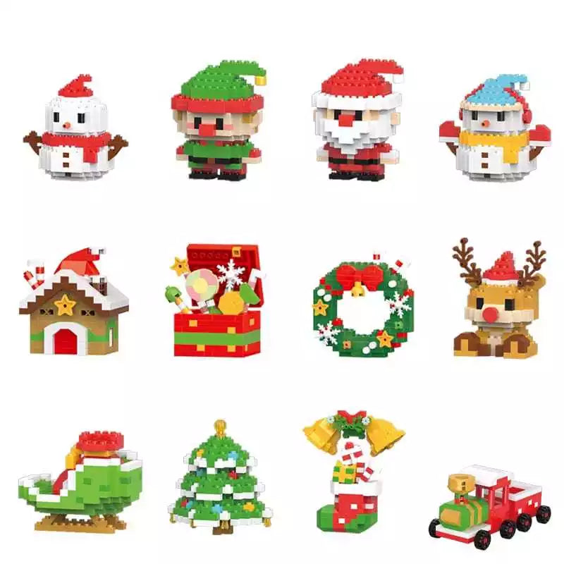 Yeouu | Creative Building Block Christmas Figures - Fun for the Whole Family