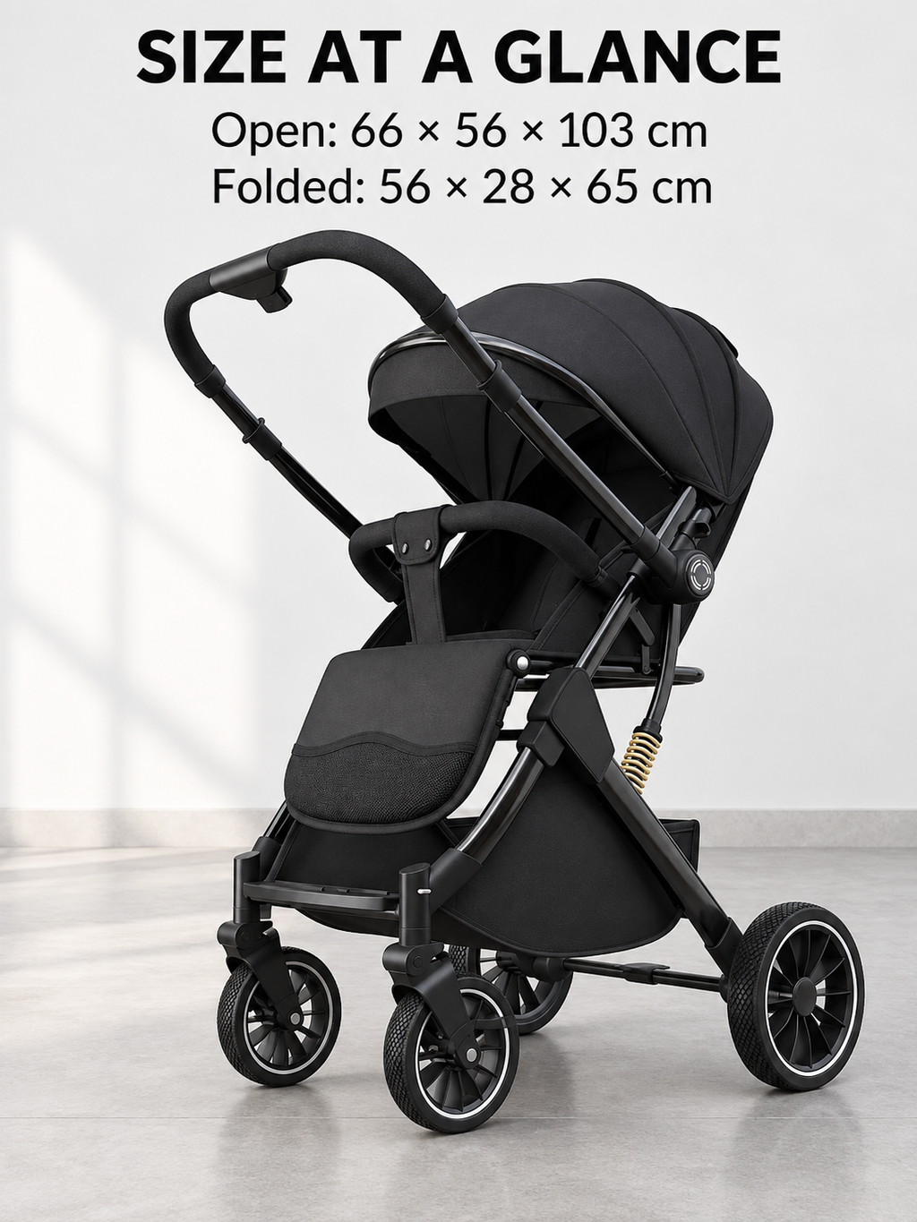 Park Ramble One-Hand Folding Reversible Baby Stroller