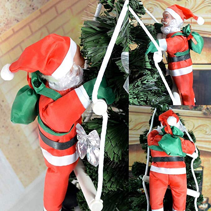 Yeouu | Christmas Santa Claus Doll Pendant Ladder