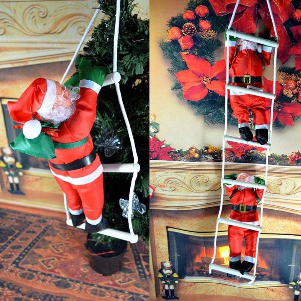 Yeouu | Christmas Santa Claus Doll Pendant Ladder