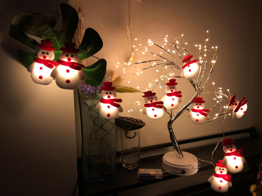 Yeouu | Christmas Snowman Tree LED String Lights