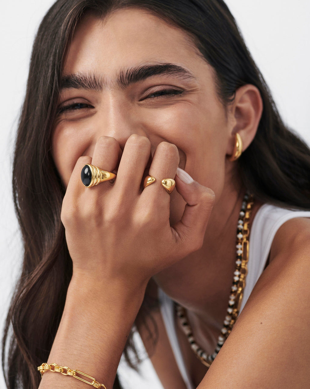 Contour Sculptural Open Stacking Ring | 18k Gold Vermeil