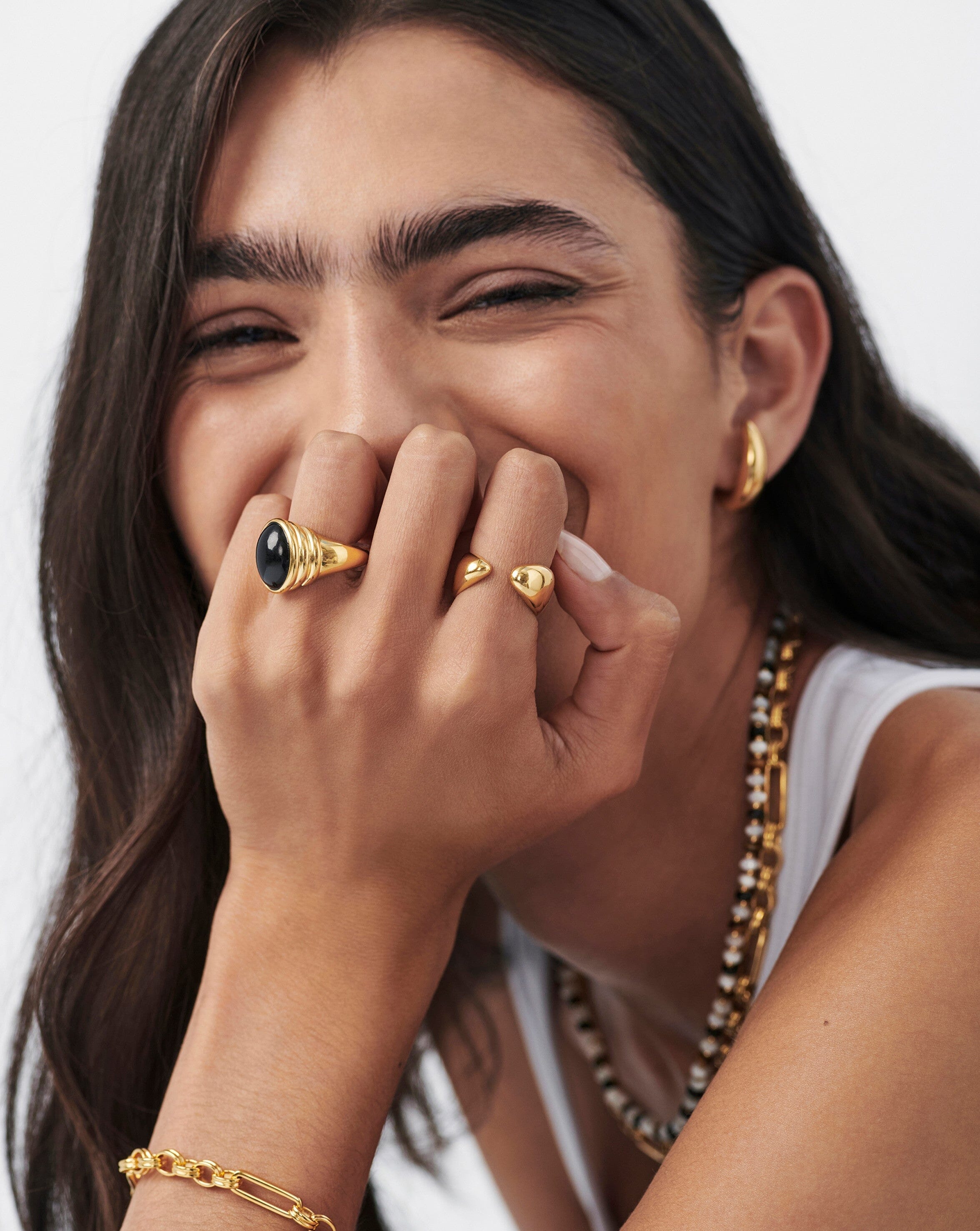Contour Sculptural Open Stacking Ring | 18k Gold Vermeil