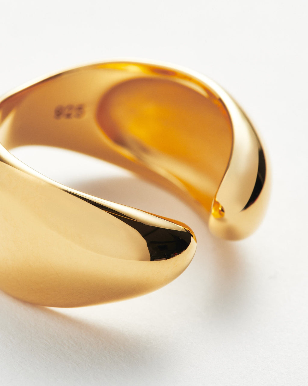 Contour Sculptural Open Stacking Ring | 18k Gold Vermeil