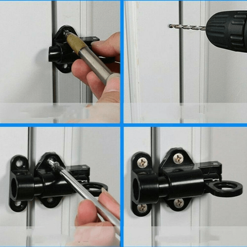 AutoLockGuard – Automatic Spring Lock for Doors, Windows & Cabinets
