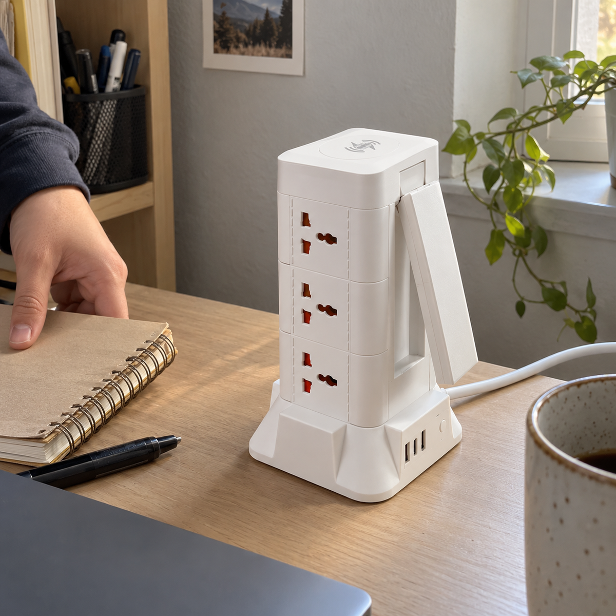 Desk Hero Lamp and Charging Tower