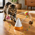 Yeouus MiaSpin 360 Magnetic Rotating Cat Teaser Toy for Indoor Cats - USB-C Hands-Free Play to Beat Boredom
