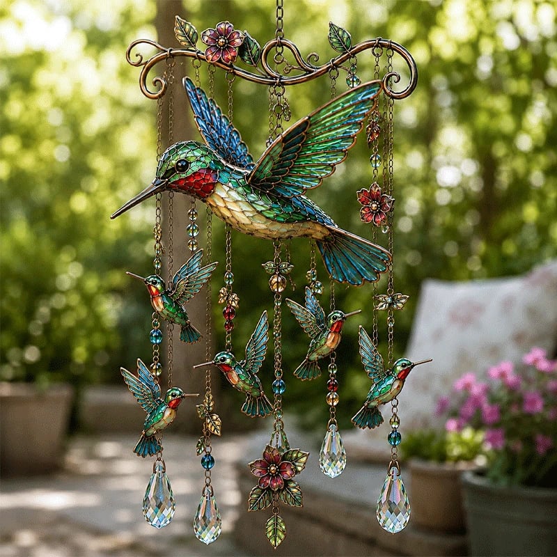 Graceful Hummingbird Wind Chime