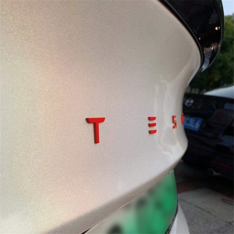 Tailgate Lettered Rear Logo Replacement For Tesla Model 3/Y