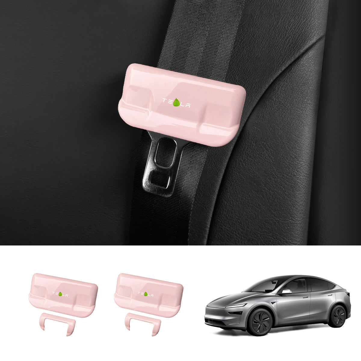 Seat Belt Buckle Cover Set for Tesla Model Y Juniper 2025+