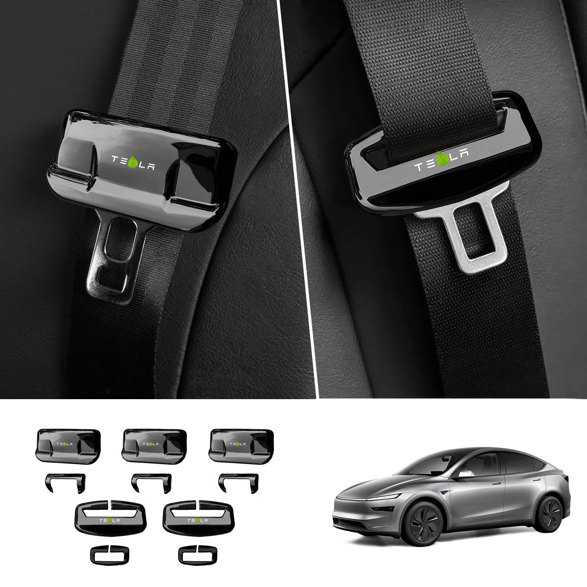 Seat Belt Buckle Cover Set for Tesla Model Y Juniper 2025+